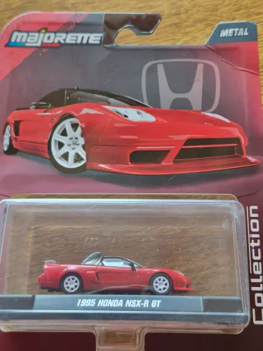 Miniatura Majorette Collection - 1995 Honda NSX-R GT Vermelho (Caixa de Acrílico)