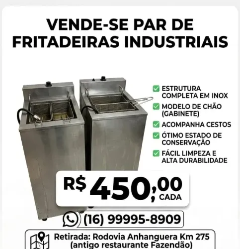 Fritadeira Industrial Inox 15l
