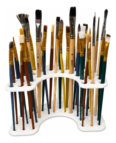 Porta Pincéis Para Pintura E Artesanato Organizador De Mesa