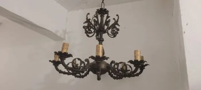 Lustre de Bronze Estilo Baccarat- RETIRAR