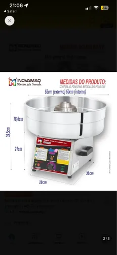 Máquina de algodão doce 