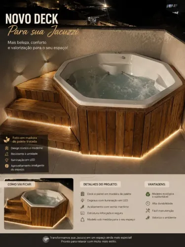 Deck jacuzzi de palete 