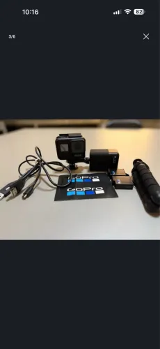 GoPro Hero 7 Black, 4K, completa com acessórios, excelente estado