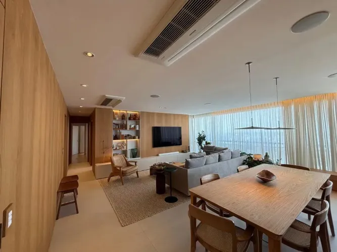 Apartamento SEMI MOBILIADO para locação com 164m2 com 3 dormitórios em Brooklin - São Paul