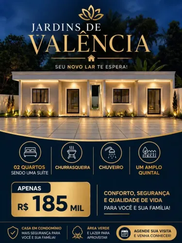 Residencial Valência - 2 Quartos e Quinatl há 4 min. do Shopping Via Norte a