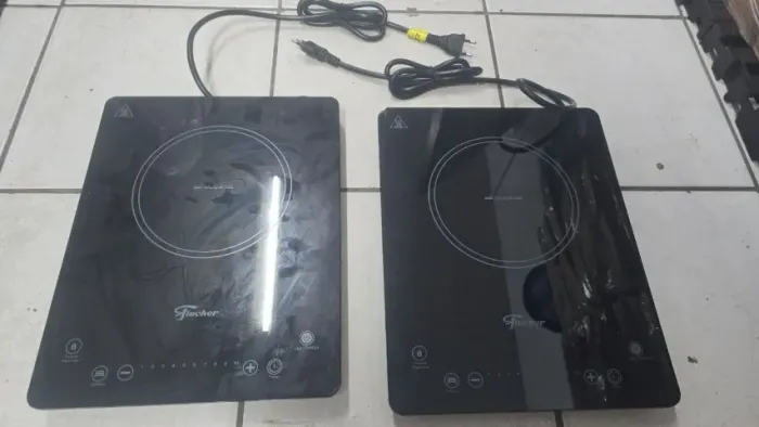 2 Cooktop Fischer Indução 1 Boca Portátil 220v