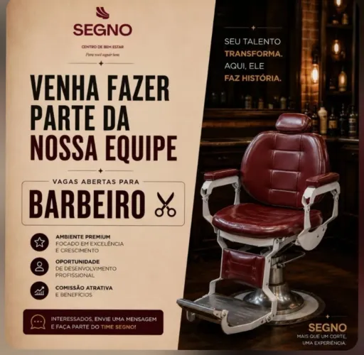 Vagas para BARBEIRO com esperiencia