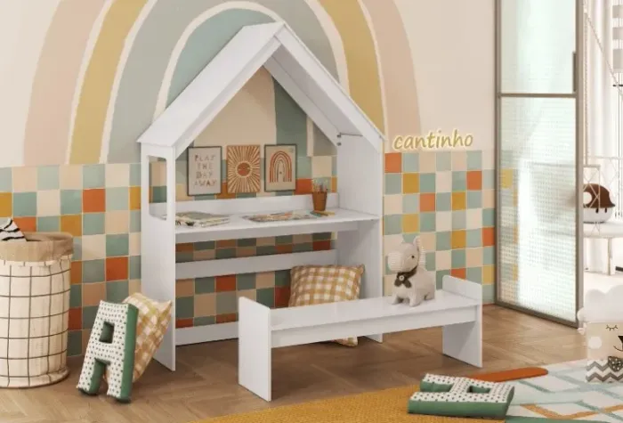 Kit Casinha, 100% MDF - Peroba