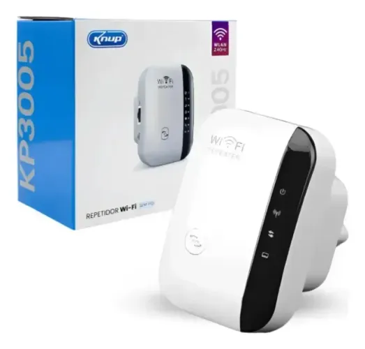 Repetidor Wif 2,4ghz 300mbps Com Porta Rj45 Knup