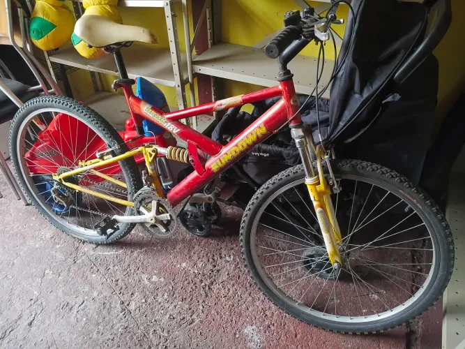 Bicicleta dupla suspensão aro 26