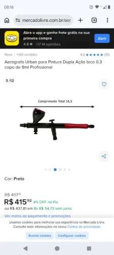 Aerógrafo pintura