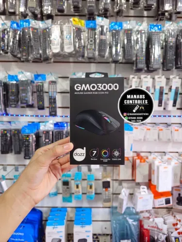 Mouse gamer RGB com fio 12800 Dpi 