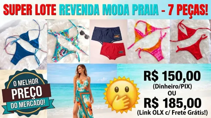 KIT REVENDA MODA PRAIA