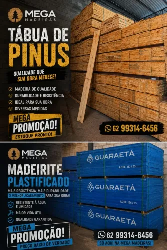 Tábua Pinus/ Madeirite Plastificado 