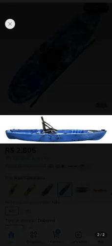 Vendo caiaque robalo com motor e remo *84