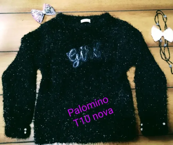 Legging térmica, blusão, T 10, seminovos