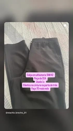 Calça em alfaiataria feminina