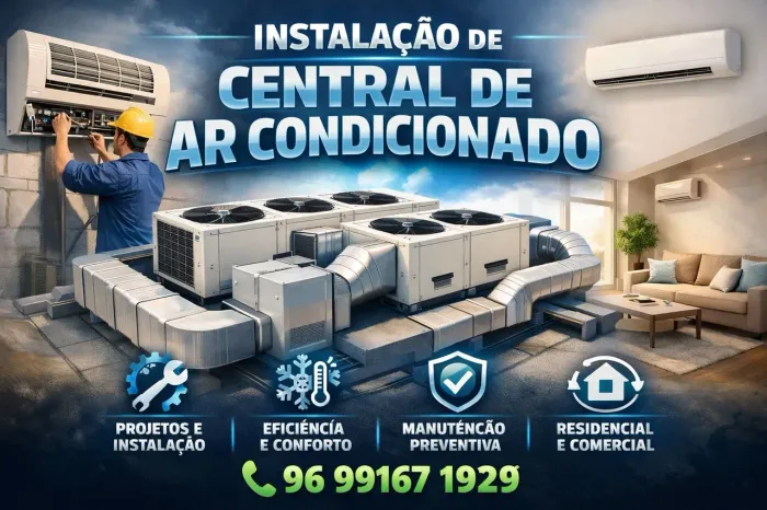 instalação central ar condicionado 