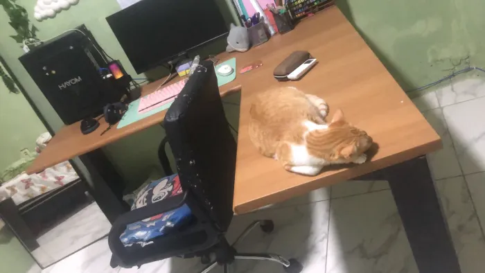 Mesa de escritório formato L em perfeito estado