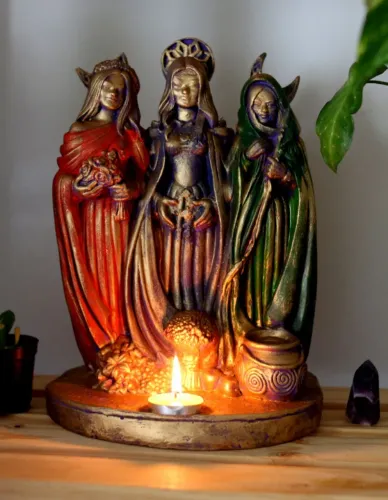 estátua tripla deusa (wicca/espiritual)