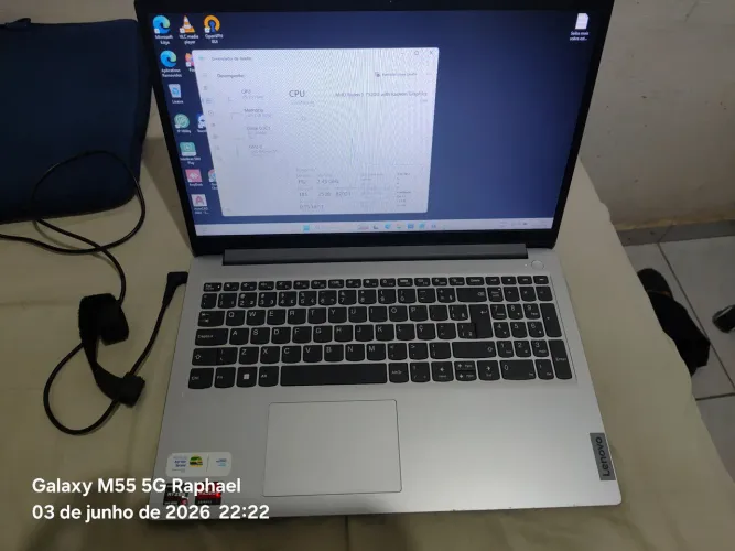 Notebook Lenovo IdeaPad 1 Ryzen 5 7520U 8gb ram ddr5 SSD 256gb 