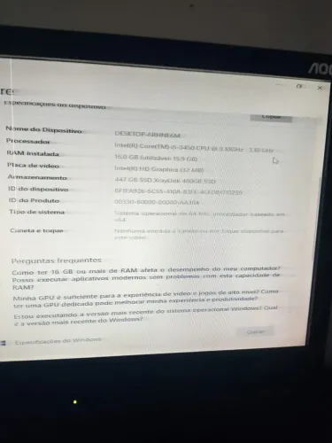Computador icore 5