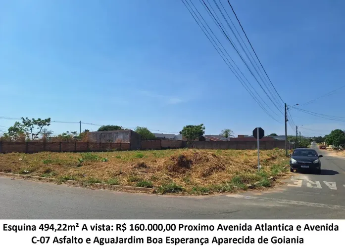 Leia a descrição: Esquina 494,22m² (Proximo Avenida Atlantica e Avenida C-07) Jardim Boa E