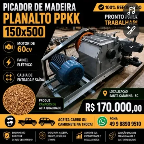Picador de madeira