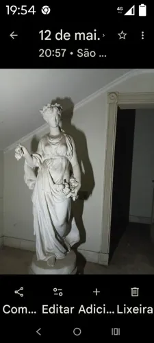 Estátua em pó de mármore 