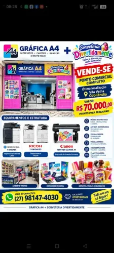 SORVETERIA E GRÁFICA RAPIDA.