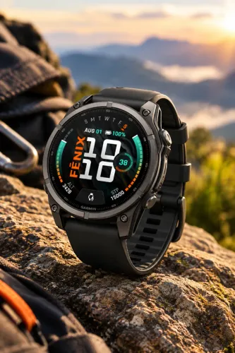 Fenix 9 Carbon Gray Titanium, 51mm, Lacrado.