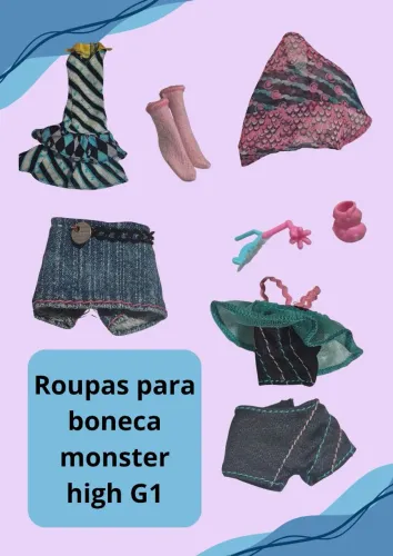 ROUPAS MONSTER HIGH G1(VEJAM AS FOTOS!!)
