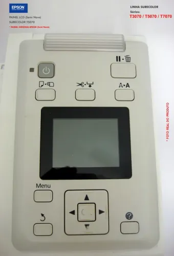 Painel Lcd Plotter Epson Surecolor T5070 - Semi Novo (Usado)