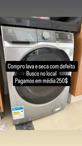 Lava e seca com defeito