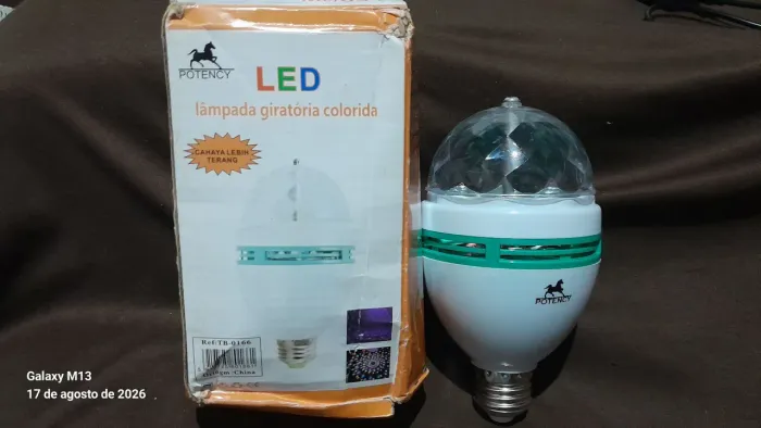 Lampada giratoria colorida led