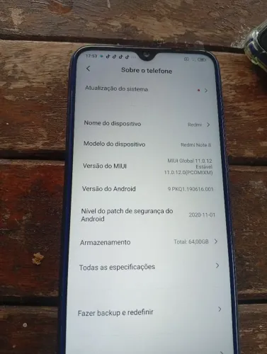 Vendo celular redmi note 8