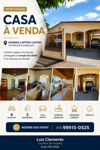 Casa a venda. Centro de Vilhena
