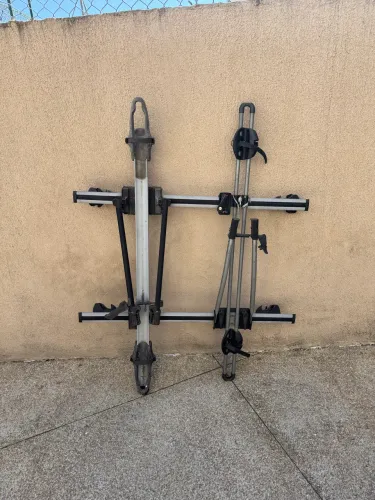 Rack Eqmax Alpha + dois suportes pra bike Thule e Eqmax