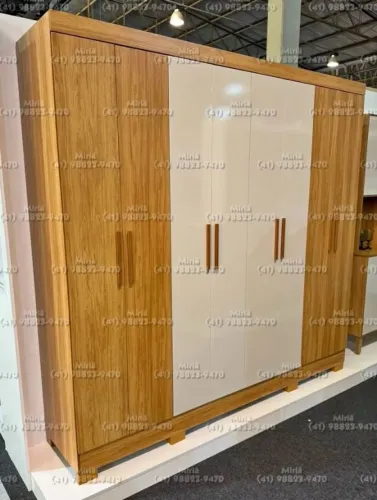 GUARDA-ROUPA 8 PORTAS COM 2 GAVETAS ? MONTADO