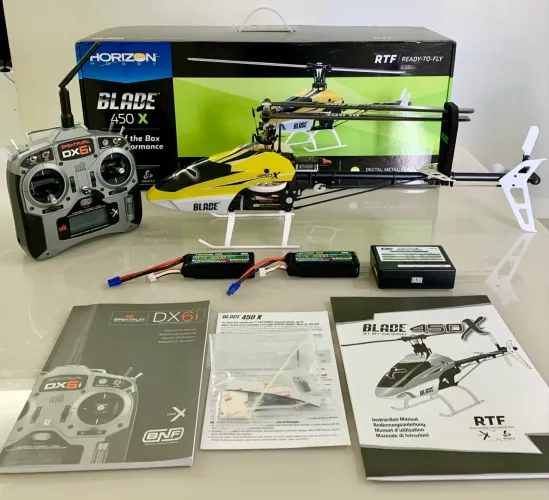 Helicóptero RC Blade 450X 3D RTF à venda!