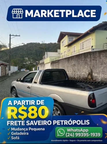 FRETE SAVEIRO PETRÓPOLIS 24H - A PARTIR DE R$80 - Mudança Pequena