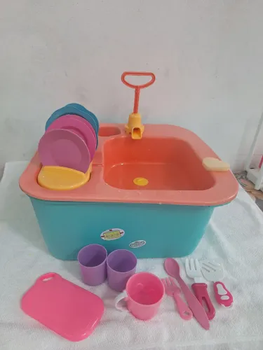 Pia de brinquedo funcional multibrink cozinha infantil