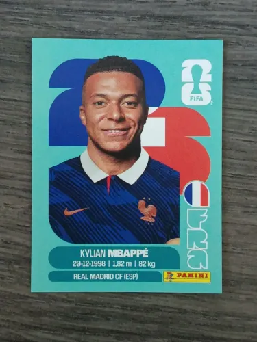 Figurinha mbappe copa do mundo