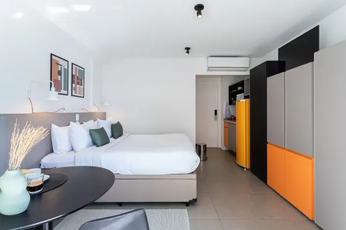 STUDIO CASAL mobiliado para aluguel com 30 m2 em Vila Olímpia - São Paulo - SP