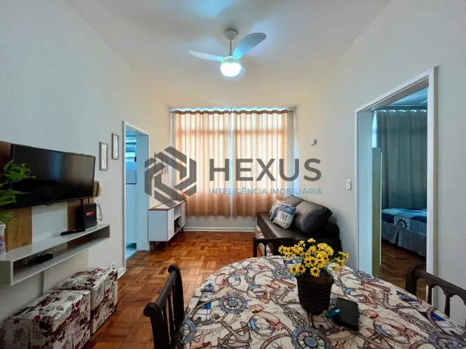 Apartamento mobiliado nas Pitangueiras, Guarujá