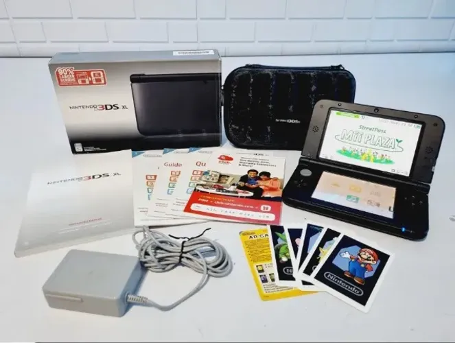 Nintendo 3ds Xl Standard Cor Preto + Sky3ds Plus + Dstwo (Usado)