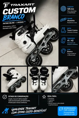Patins Traxart 3 Rodas 125mm