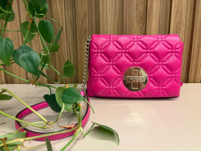 Bolsa Kate Spade Couro Pink