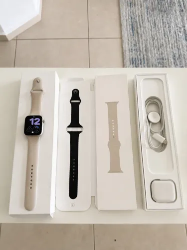 Apple Watch Series 7 45mm Estelar Unissex - Na Caixa Original