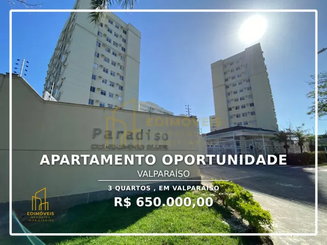 Apartamento à Venda 3 quartos com suíte, Condomínio Paradiso Club, Valparaíso Serra/ES